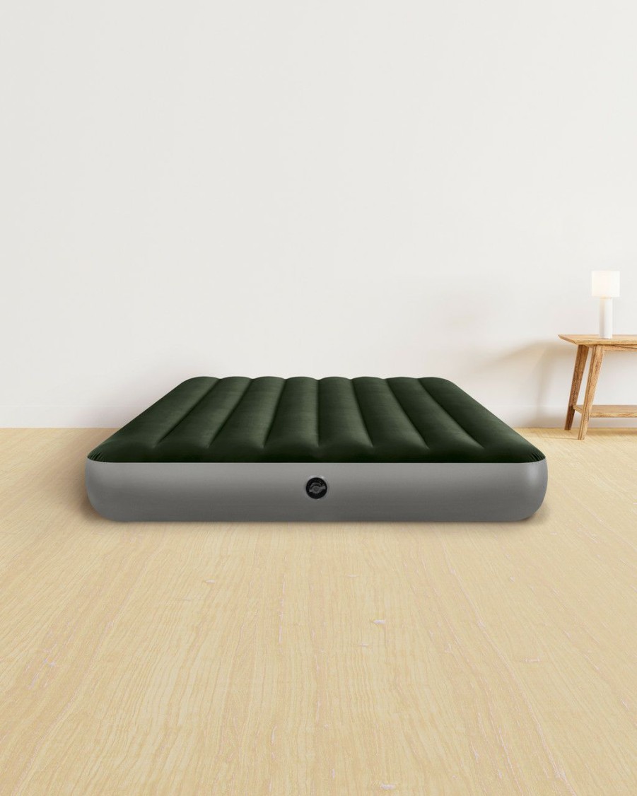 Air Mattresses INTEX | Dura-Beam® Standard Prestige Air Mattress 10" Full W/ Hand-Held Battery Pump