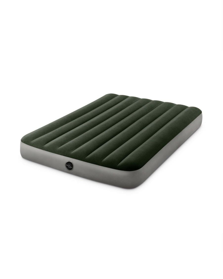 Air Mattresses INTEX | Dura-Beam® Standard Prestige Air Mattress 10" Full W/ Hand-Held Battery Pump