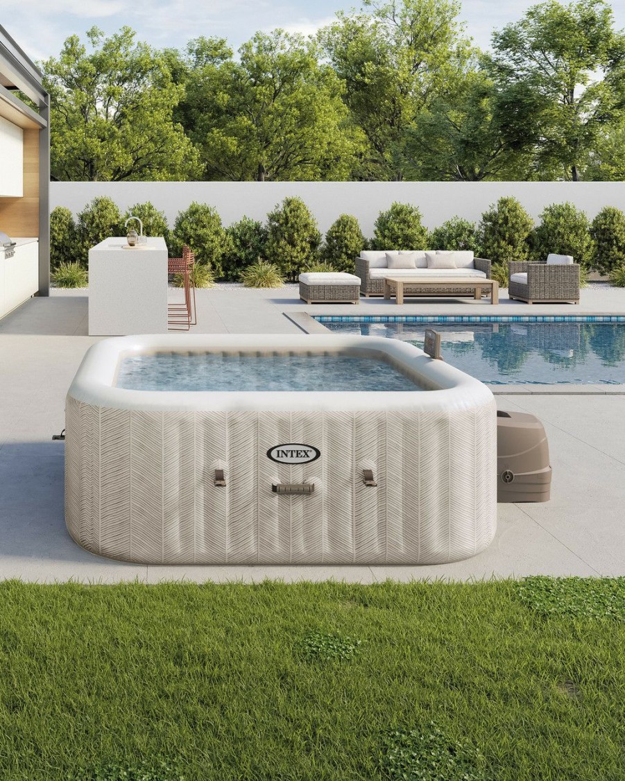 Spas INTEX | Purespa™ Chevron Deluxe Inflatable Hot Tub Set - 6 Person