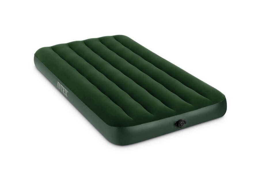 Air Mattresses INTEX | Dura-Beam® Standard Prestige Downy Air Mattress 8.75" Twin W/ Hand-Held Battery Pump