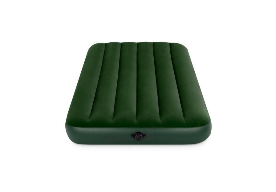 Air Mattresses INTEX | Dura-Beam® Standard Prestige Downy Air Mattress 8.75" Twin W/ Hand-Held Battery Pump