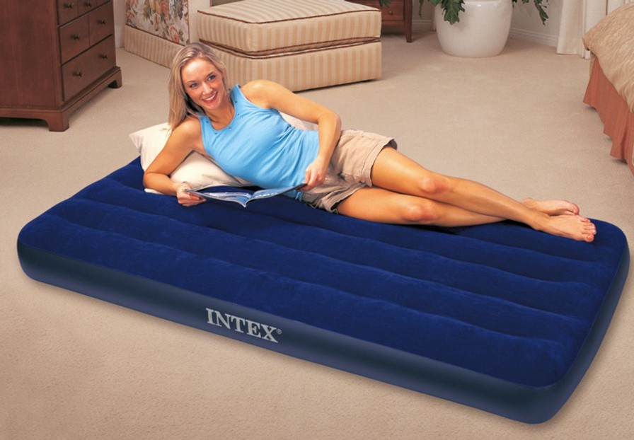 Air Mattresses INTEX | Dura-Beam® Standard Classic Downy Air Mattress 8.75" Twin (Pump Not Included)