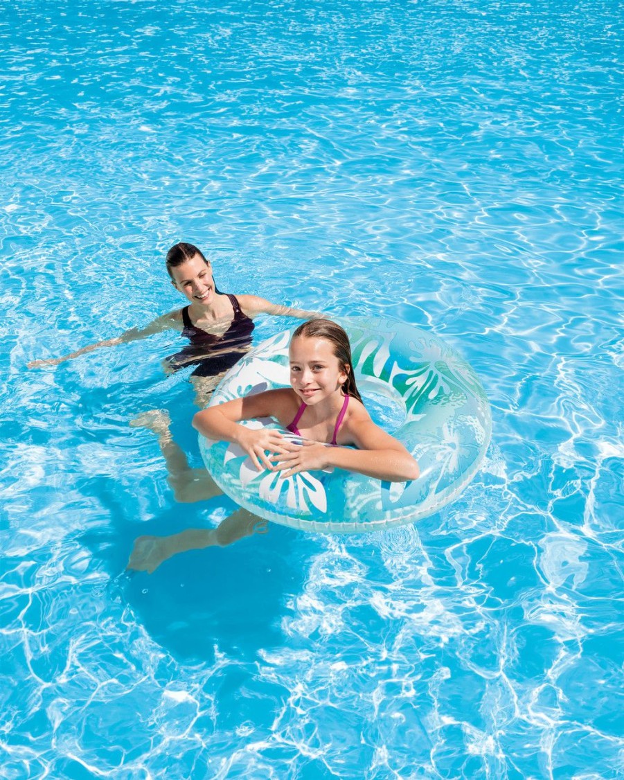 Floats & Toys INTEX | Clear Tropical Color Inflatable Pool Swim Tubes - Assortment