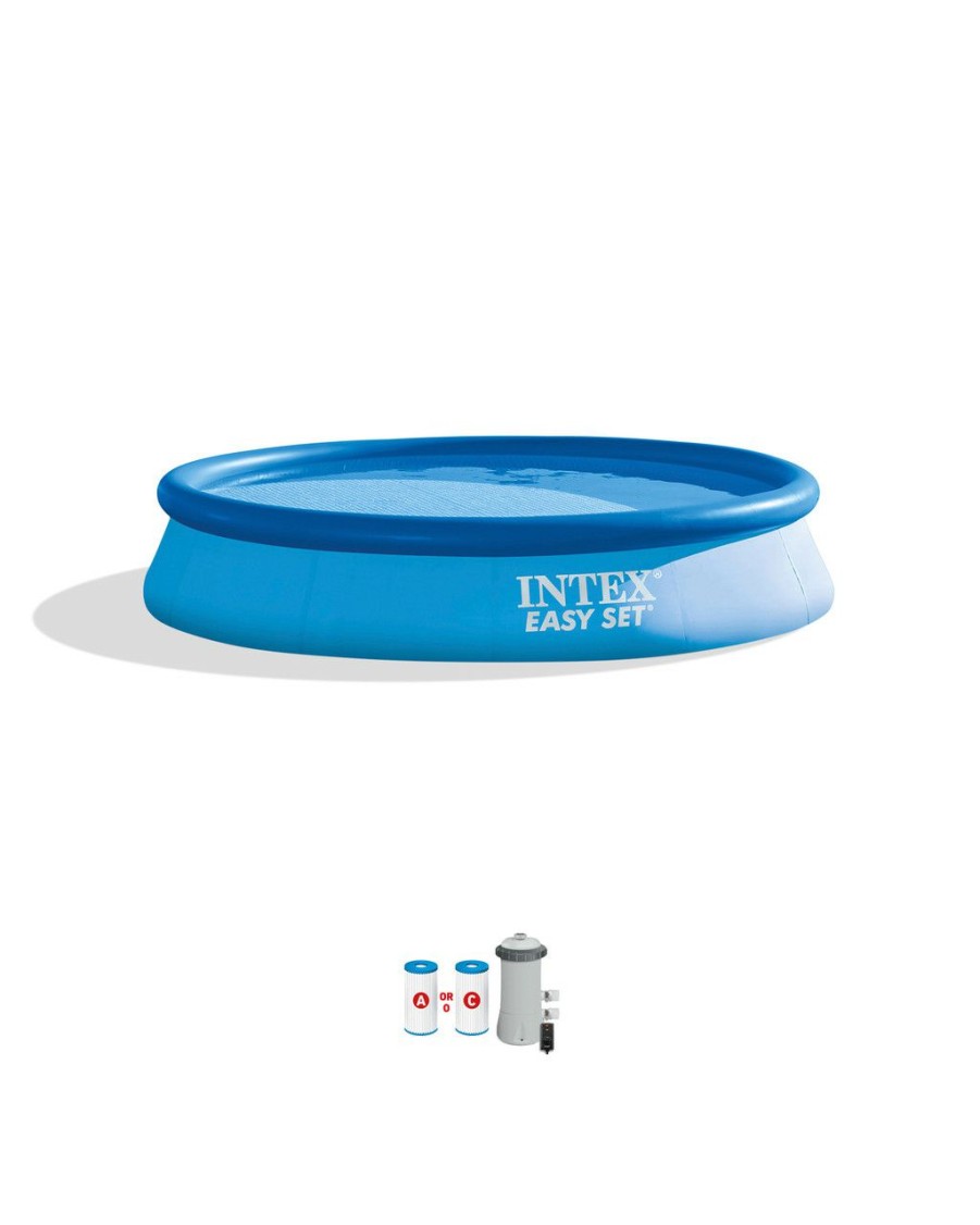 Above Ground Pools INTEX | Easy Set® 12' X 30" Inflatable Pool W/ Filter Pump