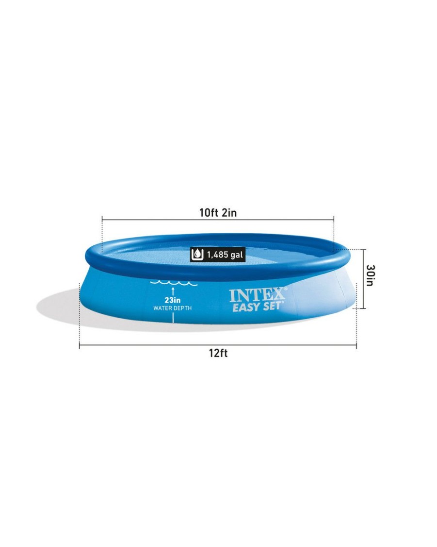 Above Ground Pools INTEX | Easy Set® 12' X 30" Inflatable Pool W/ Filter Pump