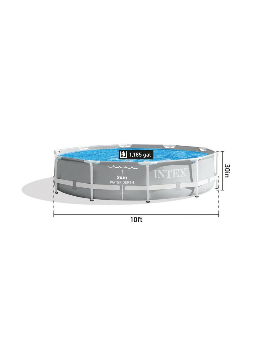 Above Ground Pools INTEX | Prism Frame™ 10' X 30" Above Ground Pool (Filter Pump Not Included)