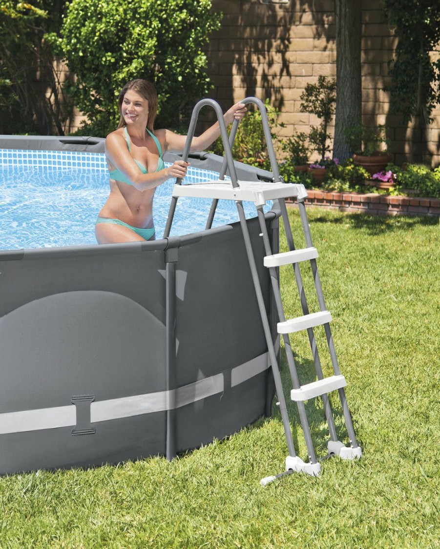 Above Ground Pools INTEX | Deluxe Pool Ladder W/ Removable Steps For 48In Depth Pools