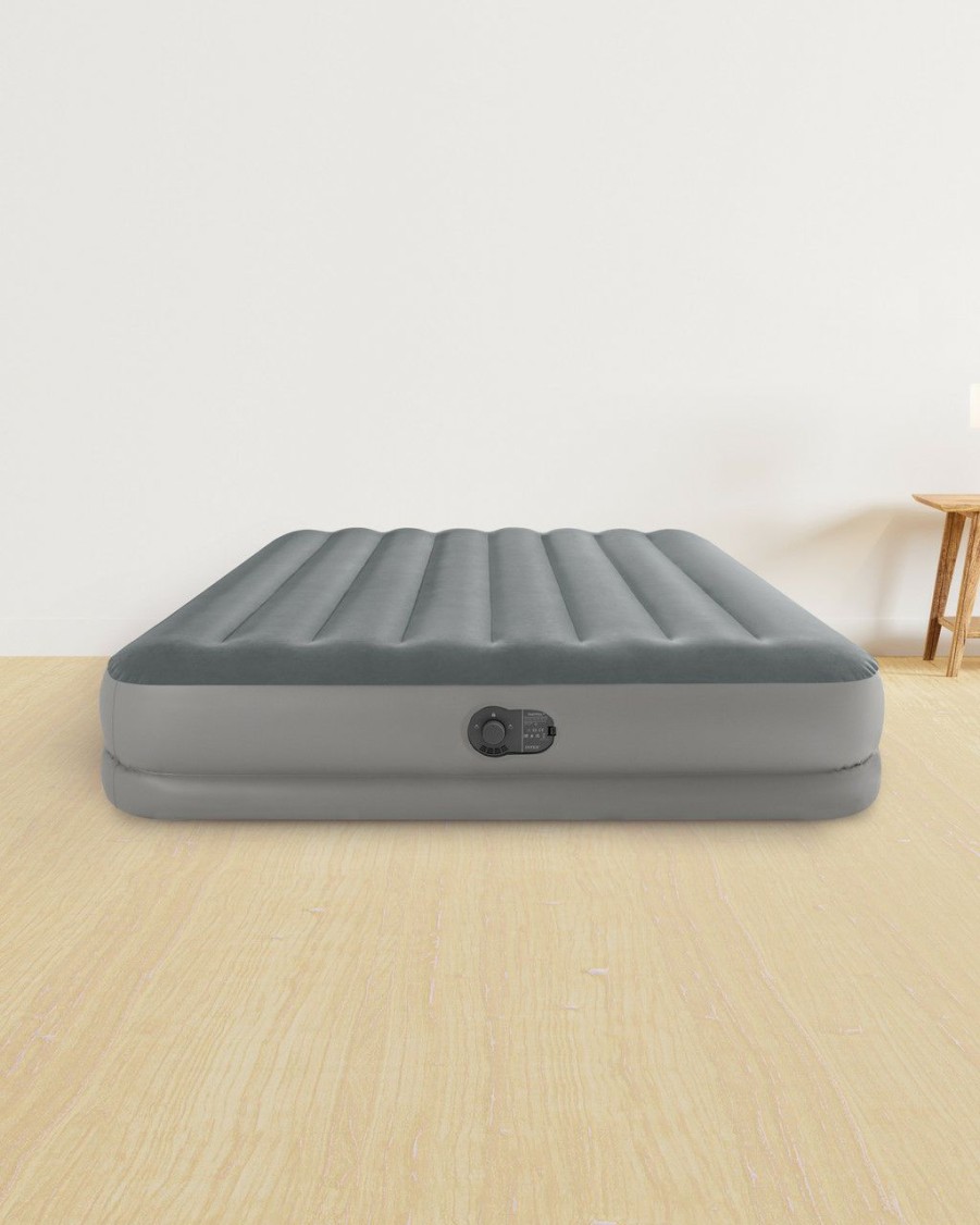 Air Mattresses INTEX | Dura-Beam® Standard Prestige Air Mattress 12" Queen W/ Built-In Usb Electric Pump