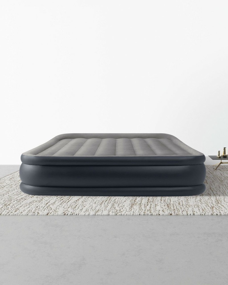 Air Mattresses INTEX | Dura-Beam® Plus Deluxe Pillow Rest Air Mattress 16.5" Queen W/ Built-In Electric Pump