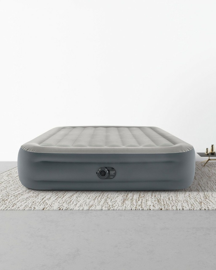 Air Mattresses INTEX | Dura-Beam® Plus Essential Rest Air Mattress 18" Queen W/ Built-In Electric Pump