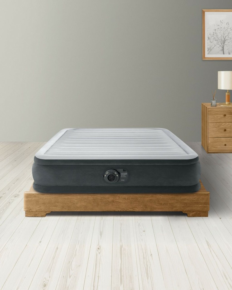 Air Mattresses INTEX | Dura-Beam® Deluxe Comfort-Plush Air Mattress 13" Full W/ Built-In Electric Pump