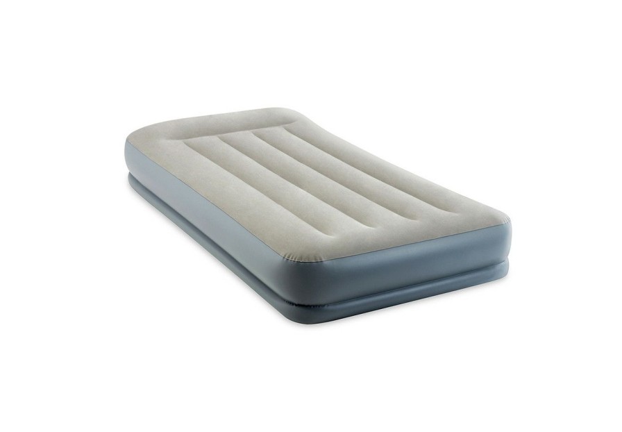 Air Mattresses INTEX | Dura-Beam® Standard Pillow Rest Air Mattress 12" Twin W/ Built-In Electric Pump