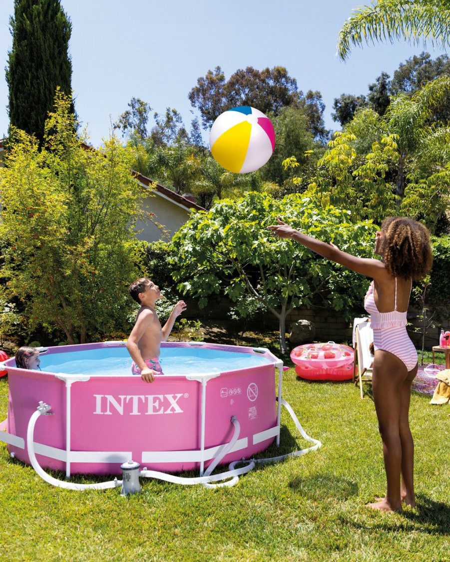 Above Ground Pools INTEX | Pink Metal Frame Above Ground Pool - 8' X 30"