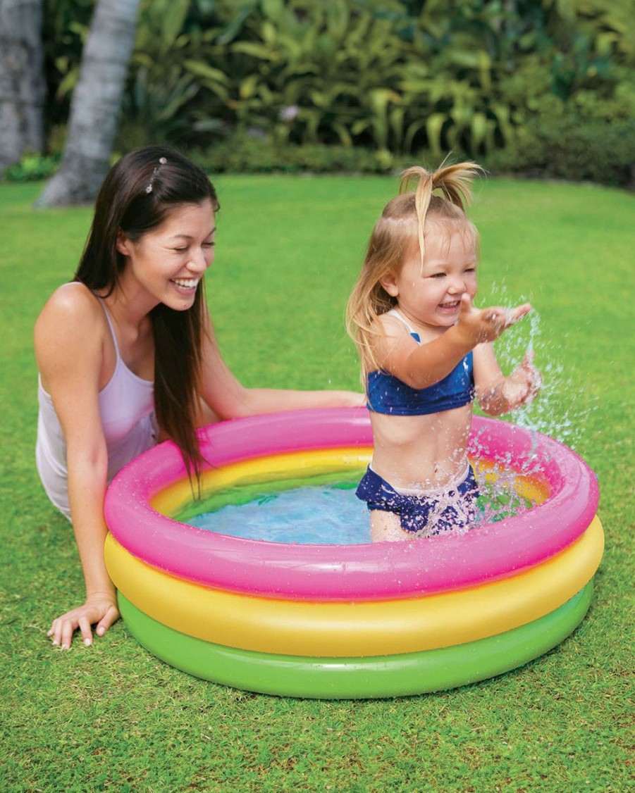 Above Ground Pools INTEX | Sunset Glow Inflatable Kiddie Pool - 34" X 10"