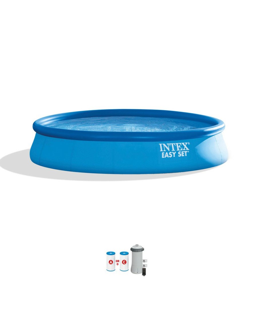 Above Ground Pools INTEX | Easy Set® 15' X 33" Inflatable Pool W/ Filter Pump