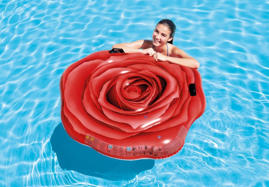 Floats & Toys INTEX | Red Rose Inflatable Floating Mat