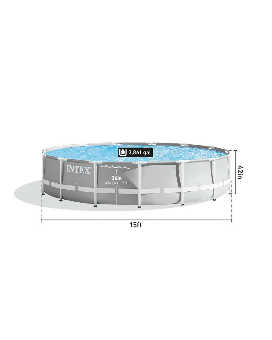 Above Ground Pools INTEX | Prism Frame™ 15' X 42" Above Ground Pool Set