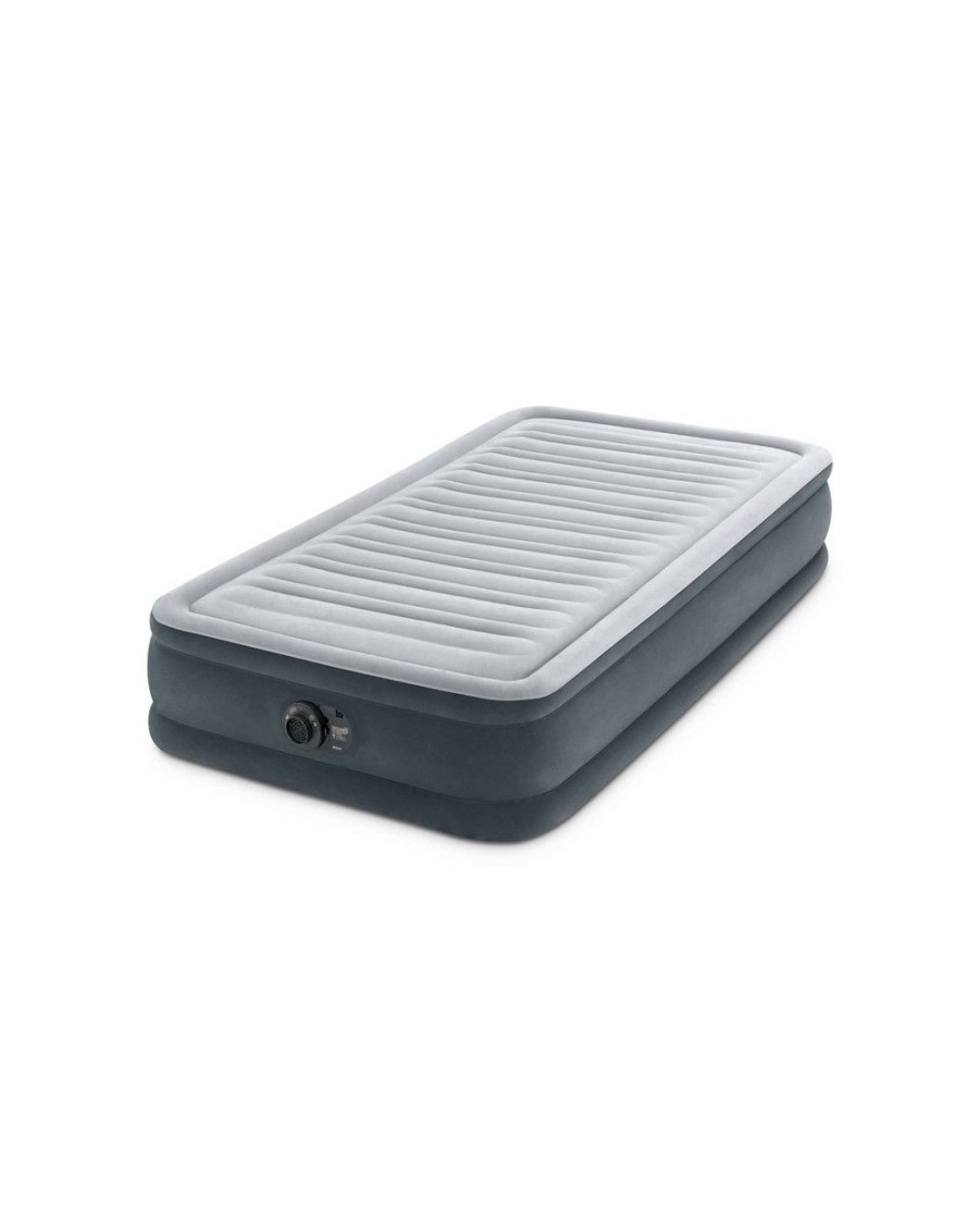 Air Mattresses INTEX | Dura-Beam® Deluxe Comfort-Plush Air Mattress 13" Twin W/ Built-In Electric Pump