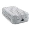 Air Mattresses INTEX | Dura-Beam® Deluxe Supreme Air-Flow Air Mattress 20" Twin W/ Built-In Electric Pump