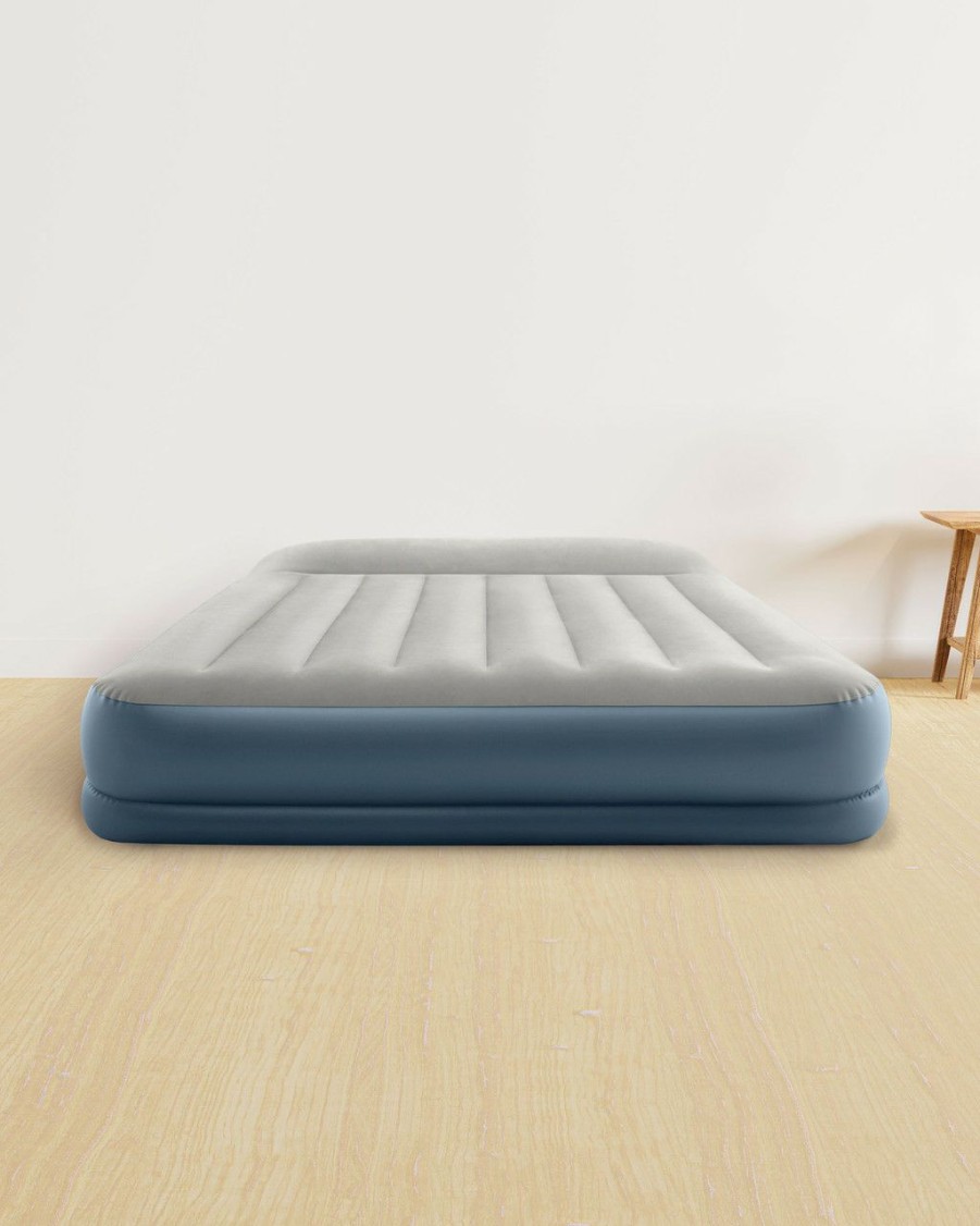 Air Mattresses INTEX | Dura-Beam® Standard Pillow Rest Air Mattress 12" Queen W/ Built-In Electric Pump