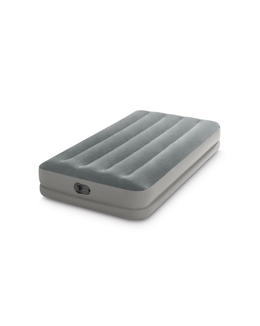 Air Mattresses INTEX | Dura-Beam® Standard Prestige Air Mattress 12" Twin W/ Built-In Usb Electric Pump