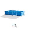 Above Ground Pools INTEX | Rectangular Frame Above Ground Pool Set W/ Filter Pump - 14'9¼" X 7'2⅝" X 33"