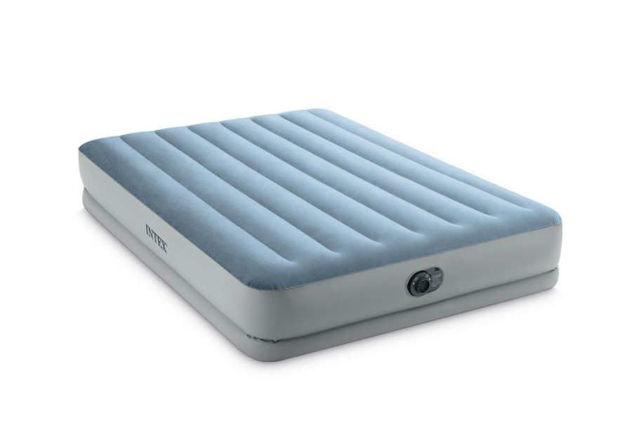 Air Mattresses INTEX | Dura-Beam® Plus Mid-Rise Comfort-Rest® Air Mattress 14" Queen W/ Built-In Electric Pump