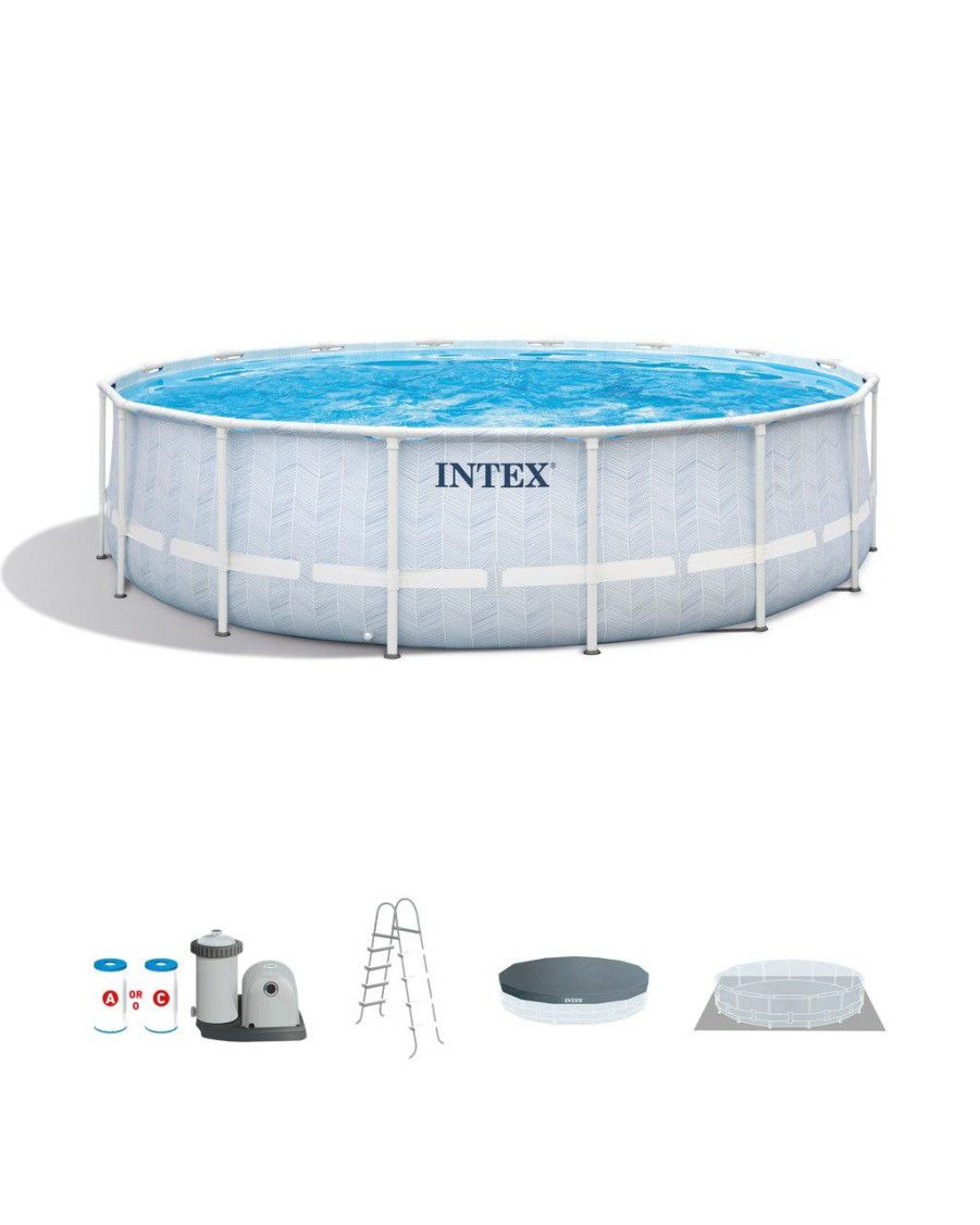 Above Ground Pools INTEX | Chevron Prism Frame™ Above Ground Pool Set - 16' X 48"