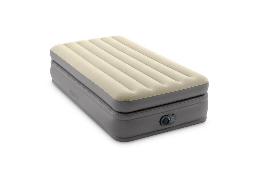 Air Mattresses INTEX | Dura-Beam® Plus Prime Comfort Air Mattress 20" Twin W/ Built-In Electric Pump