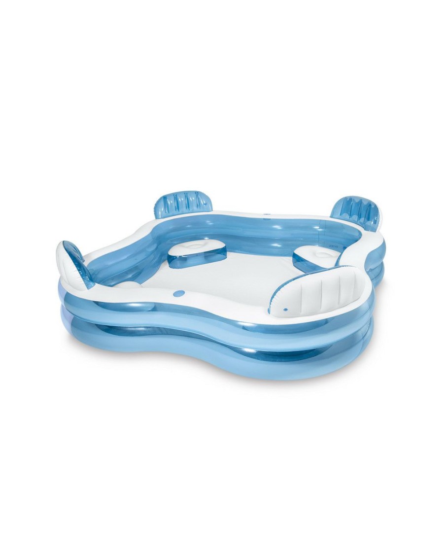 Above Ground Pools INTEX | Swim Center® Square Inflatable Family Lounge Pool