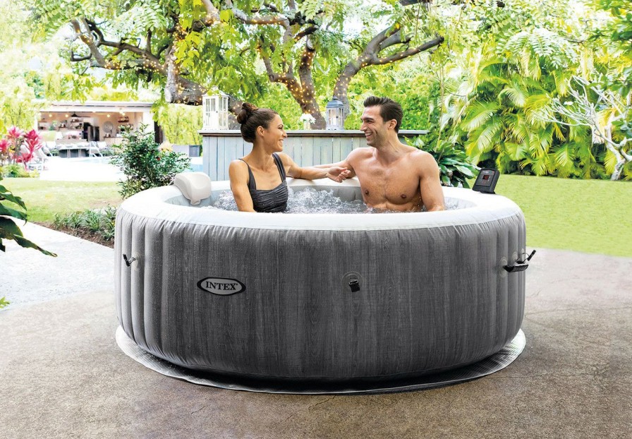 Spas INTEX | Purespa™ Greywood Deluxe Inflatable Hot Tub Set - 4 Person