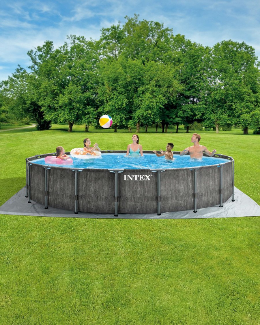 Above Ground Pools INTEX | Greywood Prism Frame™ 18' X 48" Above Ground Pool Set