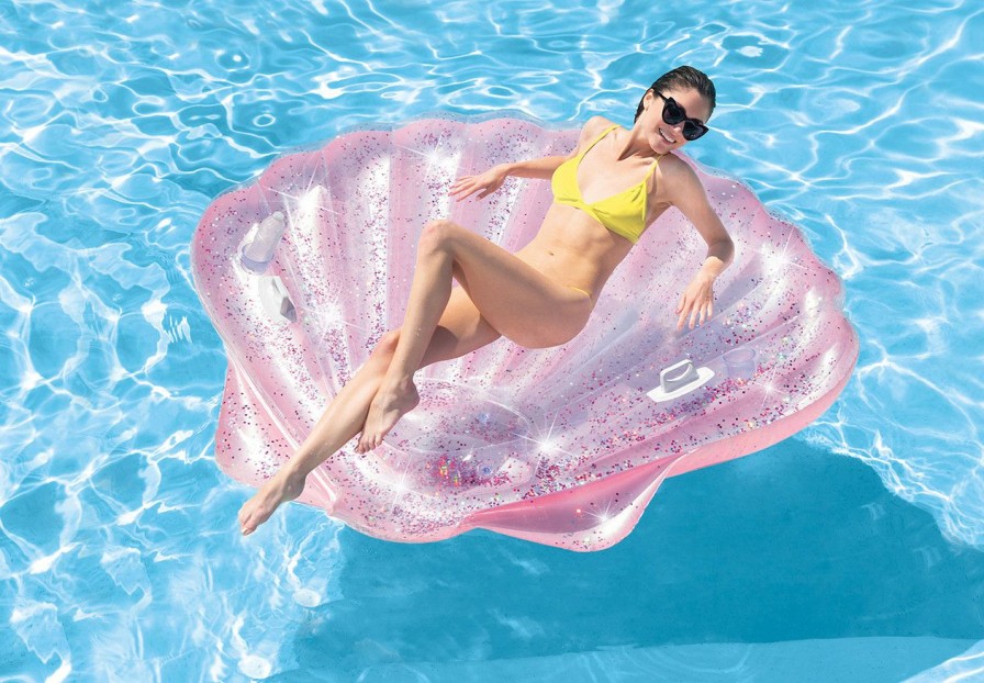 Floats & Toys INTEX | Shimmering Seashell Inflatable Pool Island Float