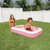 Above Ground Pools INTEX | Pink Rectangular Inflatable Kiddie Pool