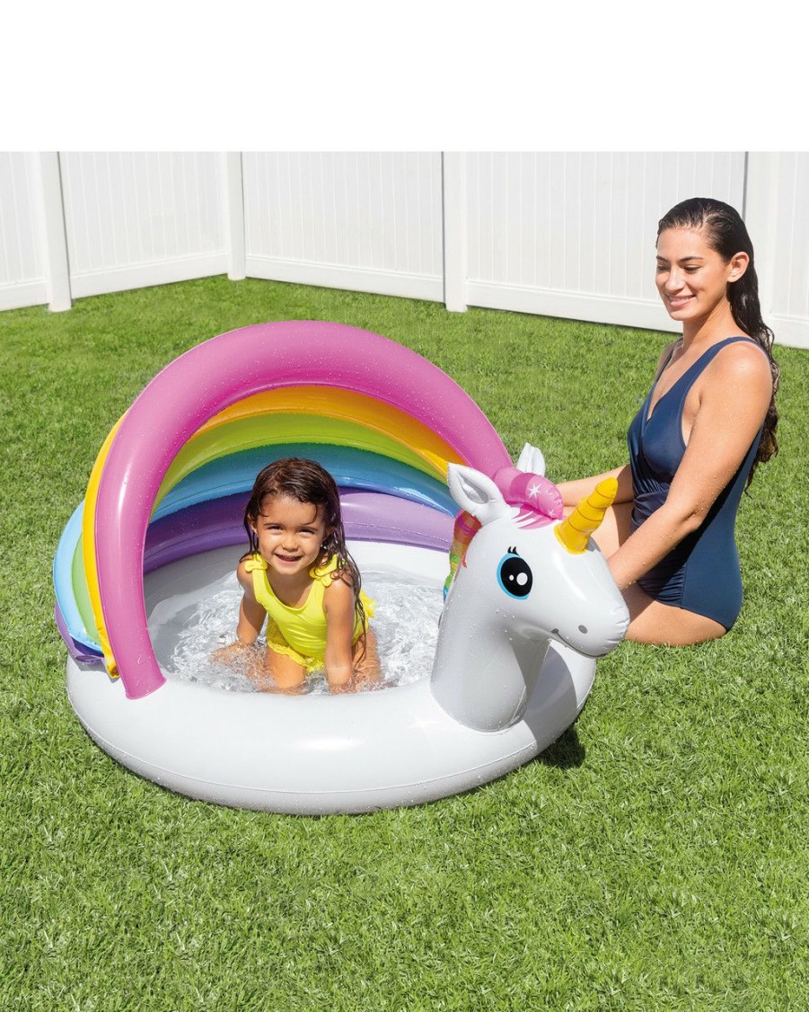 Above Ground Pools INTEX | Unicorn Inflatable Kiddie Pool