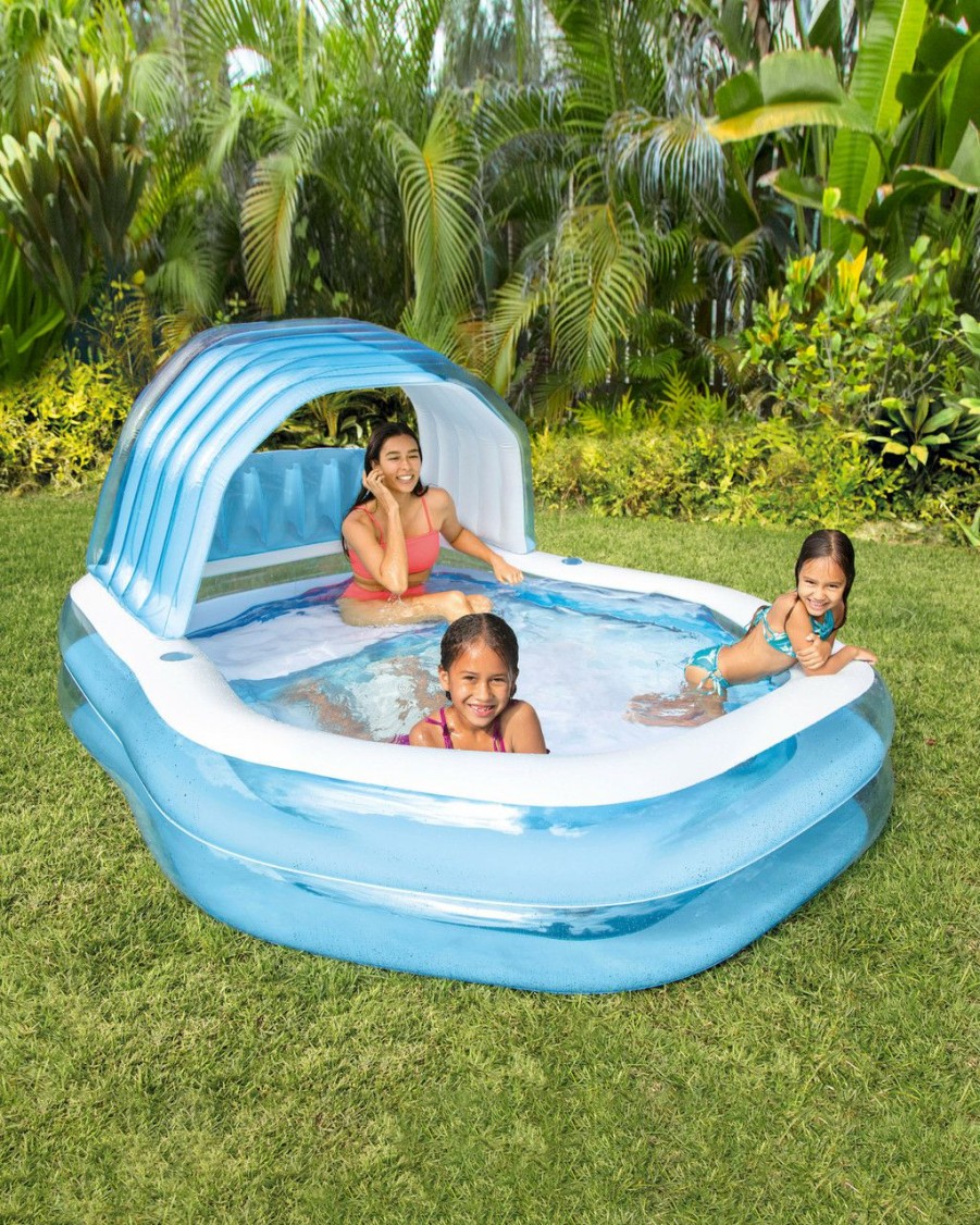 Above Ground Pools INTEX | Swim Center® Inflatable Family Sunshade Pool