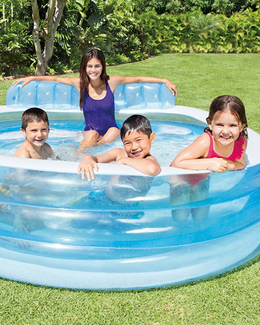 Above Ground Pools INTEX | Swim Center® Round Inflatable Family Lounge Pool