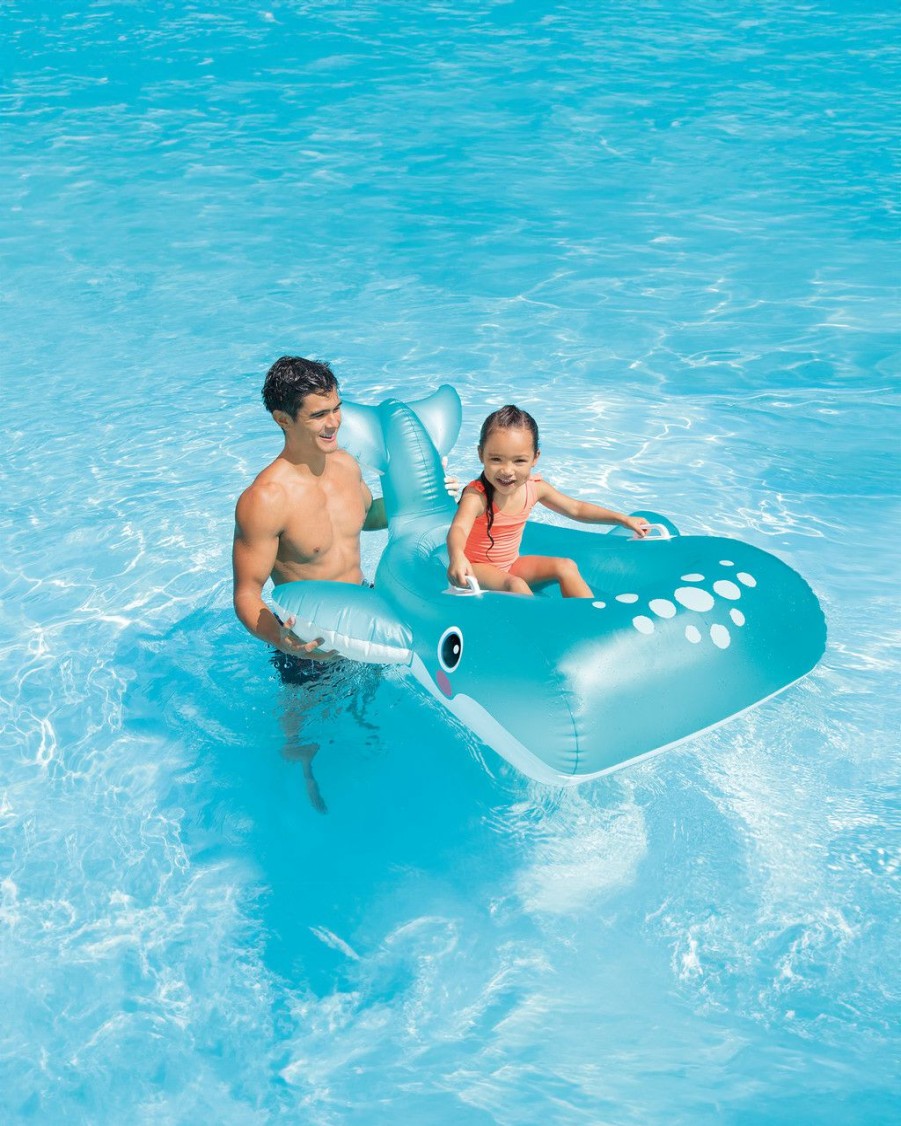 Floats & Toys INTEX | Blue Whale Ride-On Inflatable Pool Float