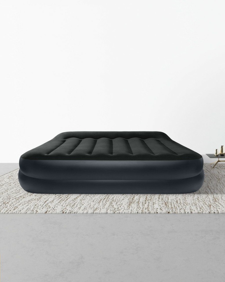 Air Mattresses INTEX | Dura-Beam® Plus Pillow Rest Air Mattress 16.5" Queen W/ Built-In Electric Pump