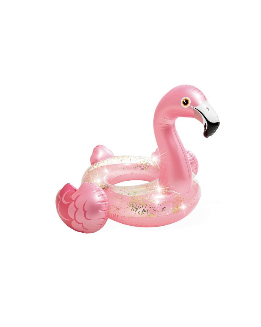 Floats & Toys INTEX | Sparkling Glitter Flamingo Inflatable Pool Swim Tube