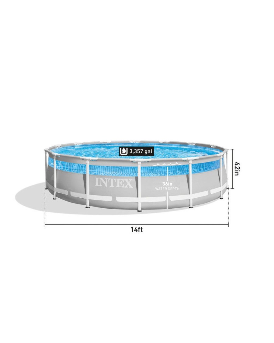 Above Ground Pools INTEX | Clearview Prism Frame™ Above Ground Pool Set - 14' X 42"