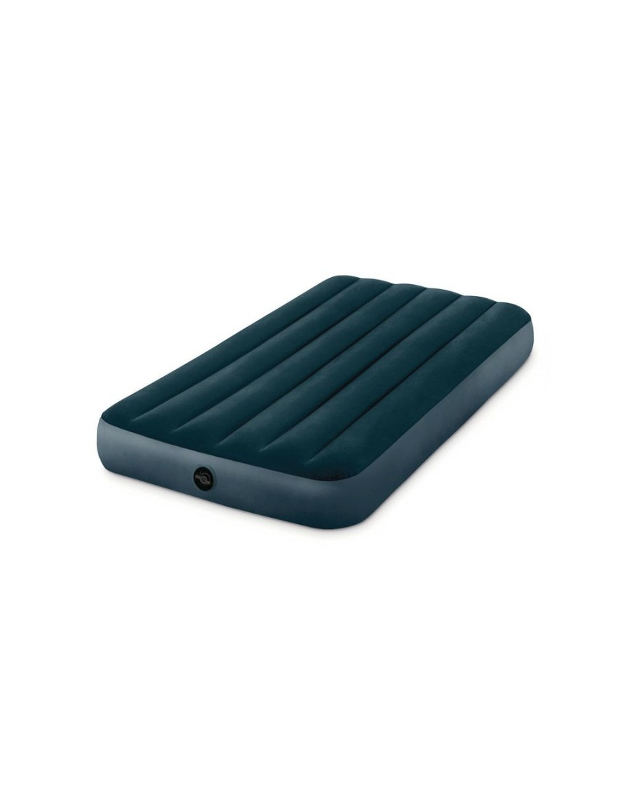 Air Mattresses INTEX | Dura-Beam® Standard Midnight Green Downy Air Mattress 10" Twin (Pump Not Included)