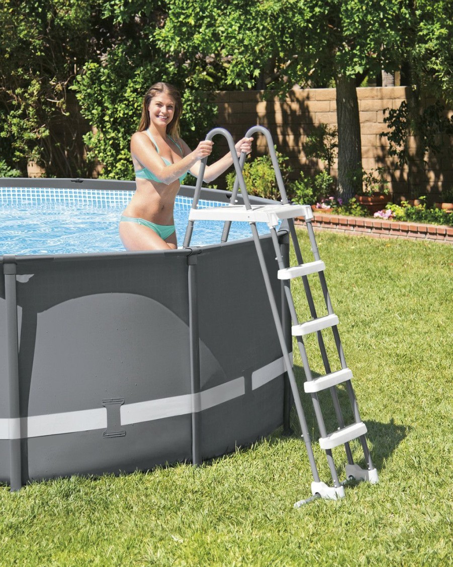 Above Ground Pools INTEX | Deluxe Pool Ladder W/ Removable Steps For 52In Depth Pools