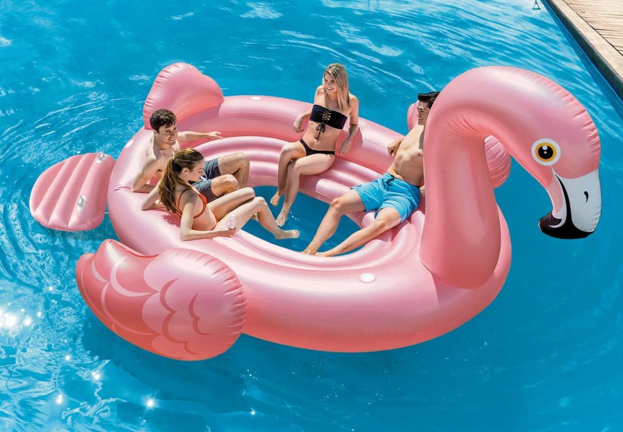 Floats & Toys INTEX | Flamingo Party Inflatable Pool Island Float