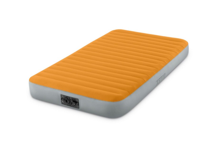 Air Mattresses INTEX | Super-Tough Air Mattress 8" Twin W/ Built-In Battery Pump