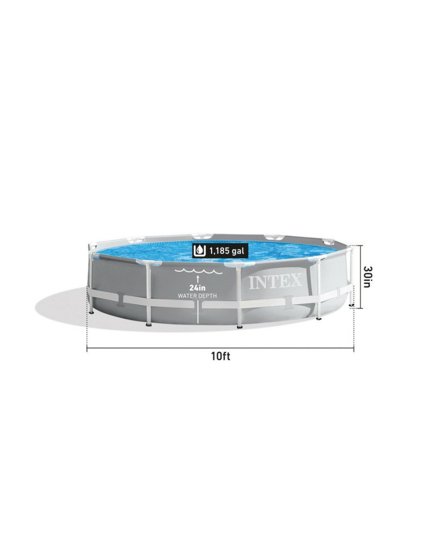 Above Ground Pools INTEX | Prism Frame™ 10' X 30" Above Ground Pool W/ Filter Pump