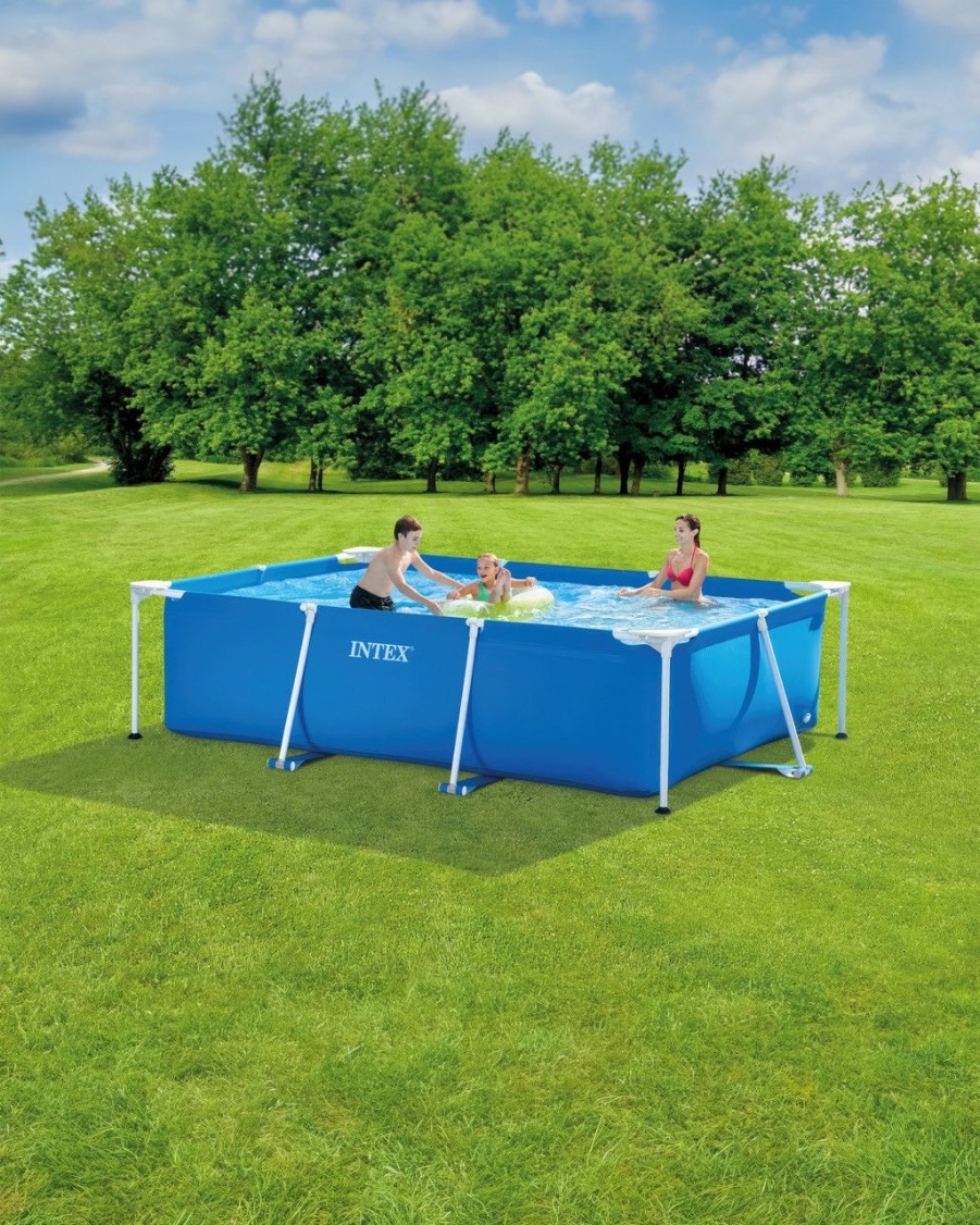 Above Ground Pools INTEX | Rectangular Frame Above Ground Pool - 9'10" X 6'6¾" X 29½"