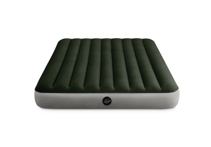 Air Mattresses INTEX | Dura-Beam® Standard Prestige Air Mattress 10" Queen W/ Hand-Held Battery Pump