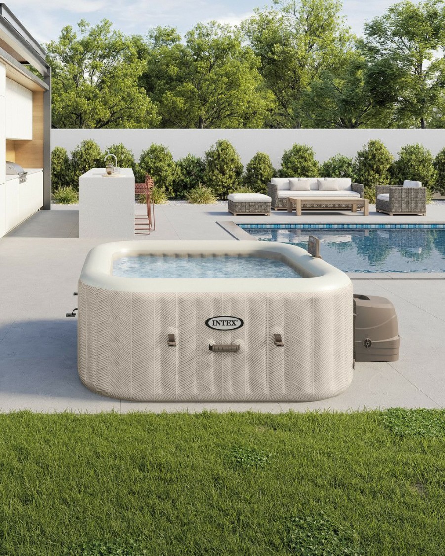 Spas INTEX | Purespa™ Chevron Deluxe Inflatable Hot Tub Set - 4 Person