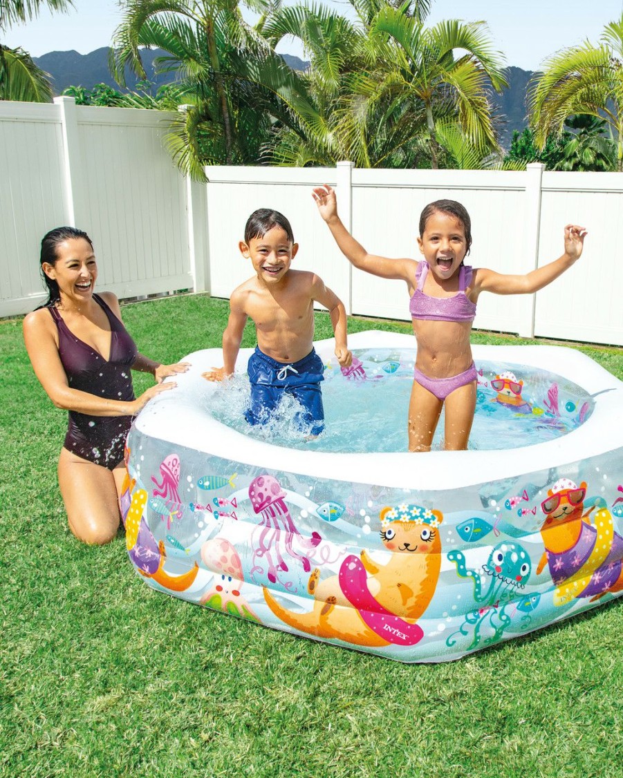 Above Ground Pools INTEX | Happy Otter Inflatable Pool